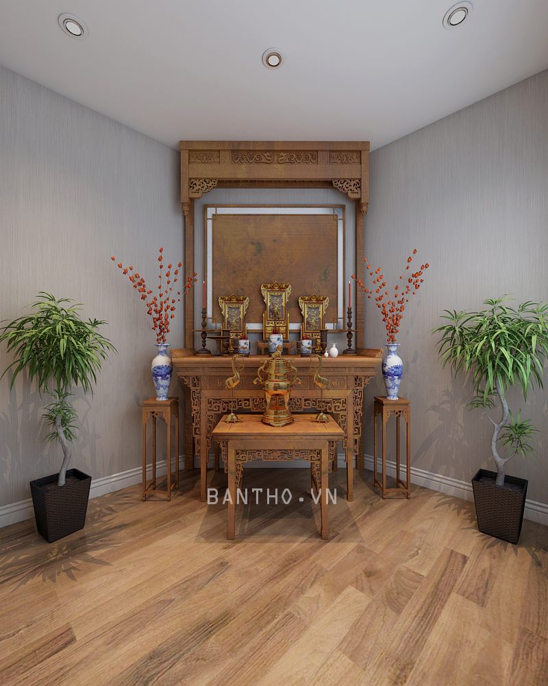 Tủ thờ - bàn thờ đẹp - Mẫu 04